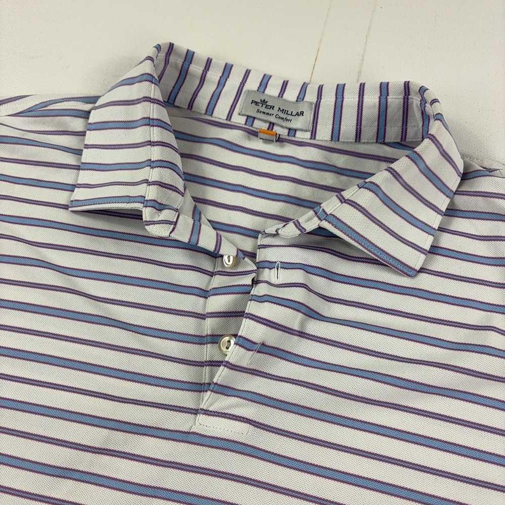 Peter Millar Summer Comfort Polo Shirt Mens XL Mayfield Golf Short Sleeve